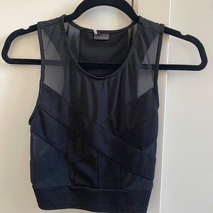 Black top with mesh from urban outfitters